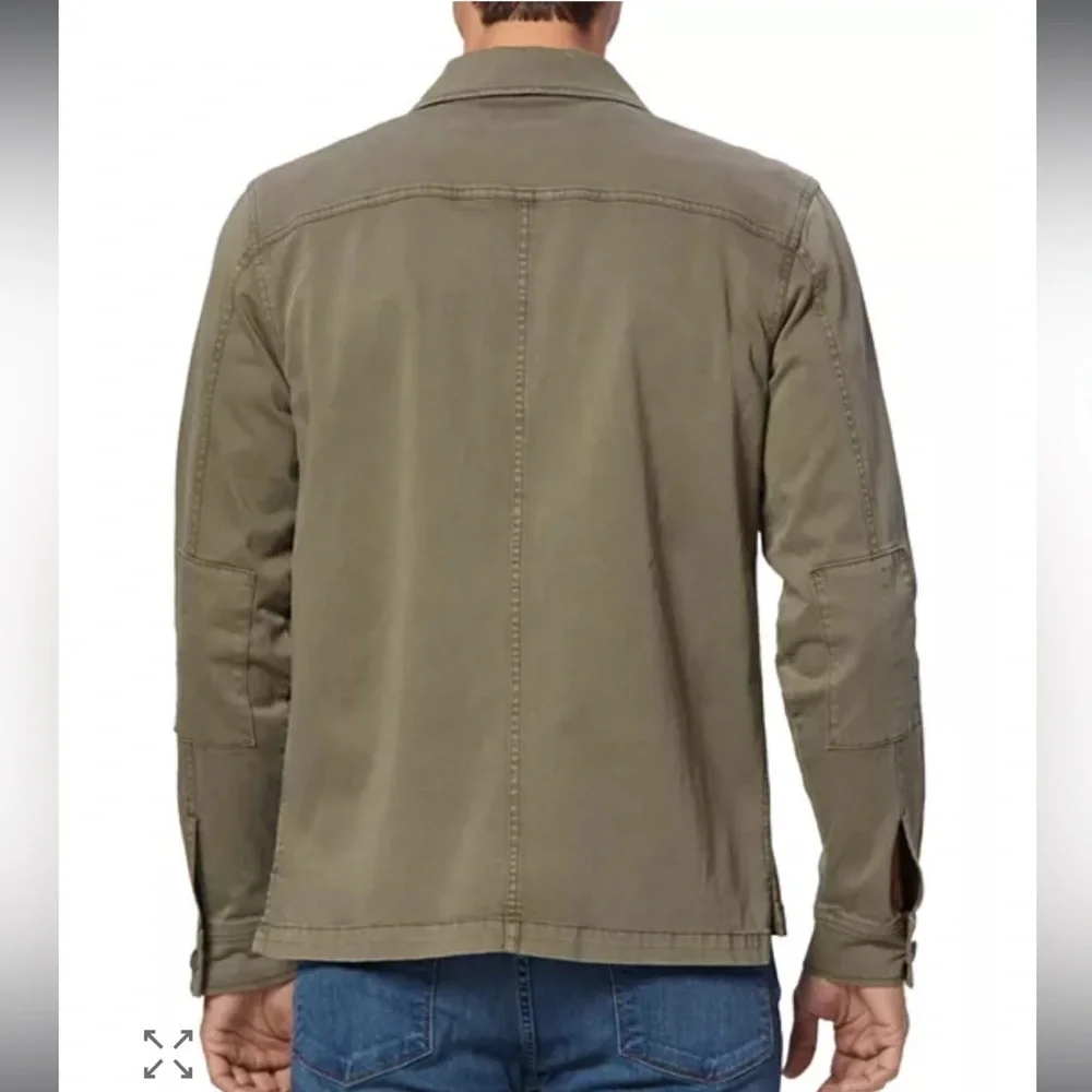 PAIGE Alva Military Jacket Olive Green Men’s Small Cotton Blend summer jacket
